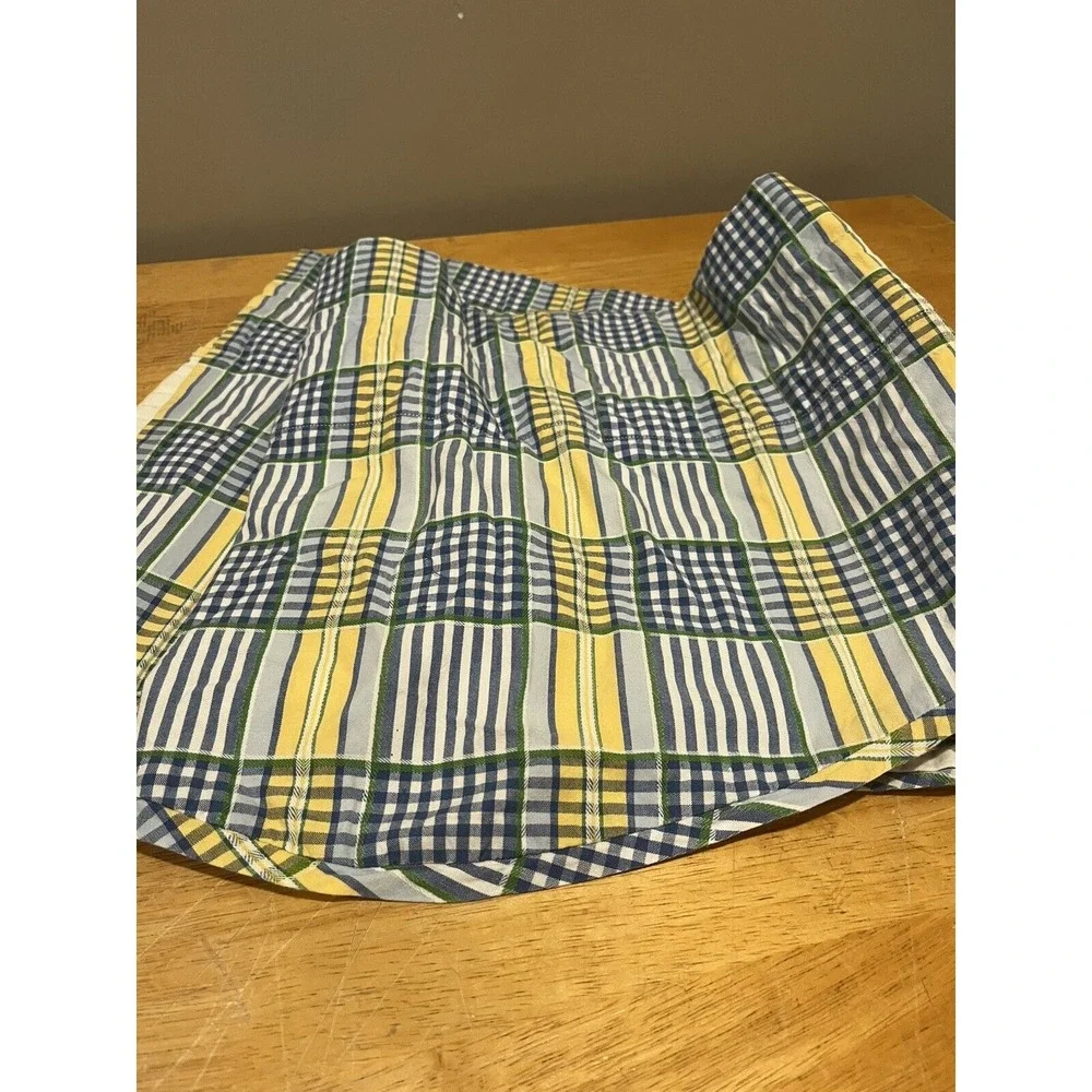 Waverly Home Classics Window‎ Valance Blue Yellow Plaid 60